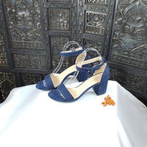 Women's Navy Blue Suede Jody Sandals Size 6.5